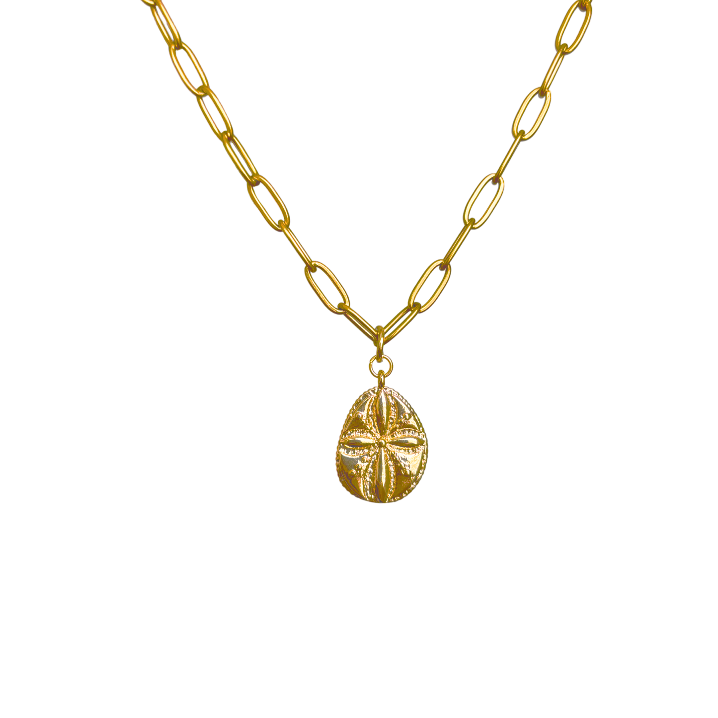 Sand Dollar Necklace | 18K Gold Plated