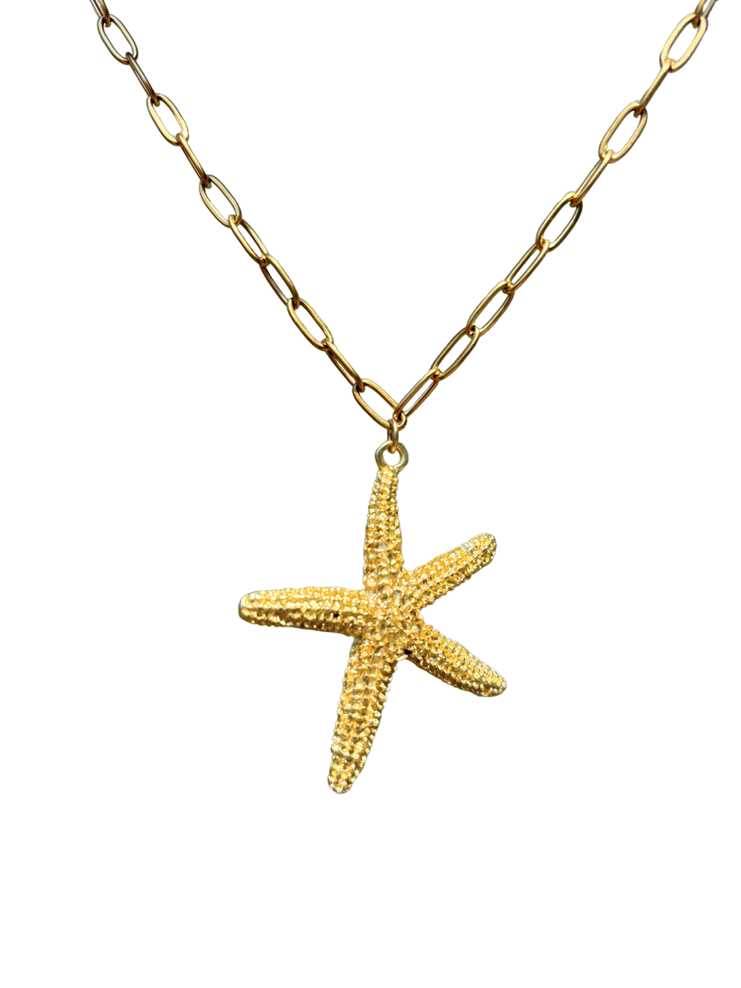 Hand Beaded Starfish Necklace