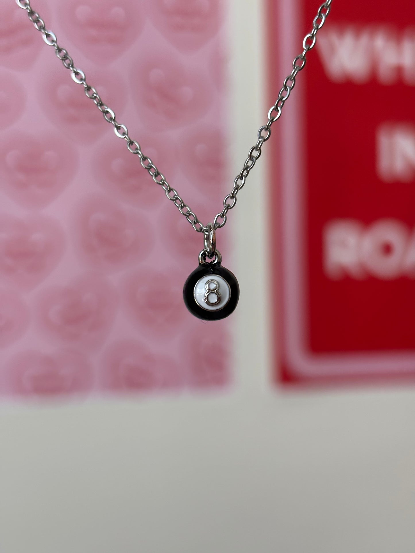 Gold 8 Ball Necklace | 18K Gold Plated