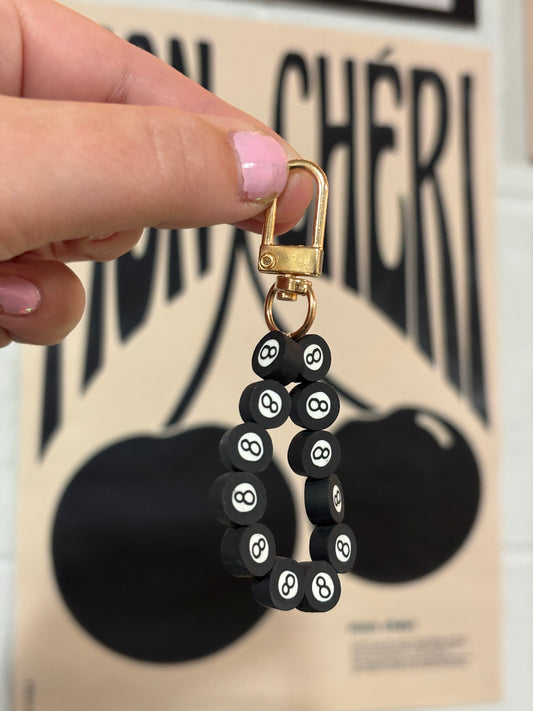 8 Ball Keychain/Bag Charm