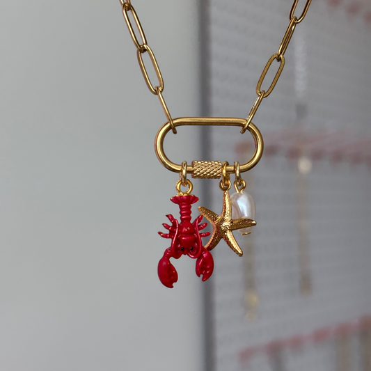 Lobster Charm Necklace