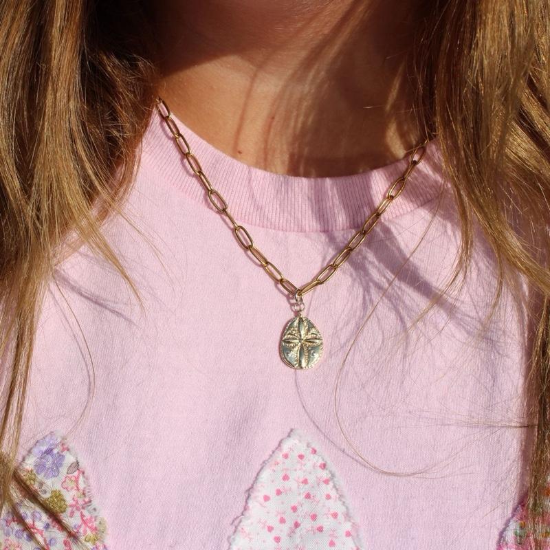 Sand Dollar Necklace | 18K Gold Plated