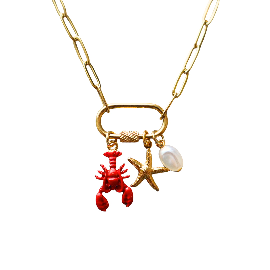 Lobster Charm Necklace