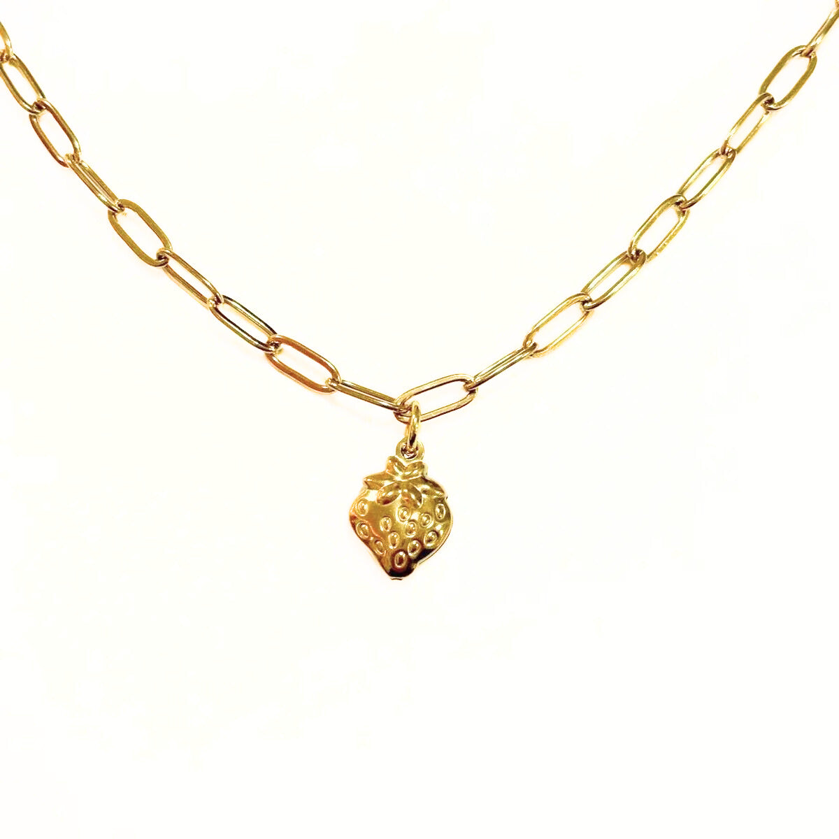 Strawberry Necklace - 18K Gold Plated | Stainless Steel