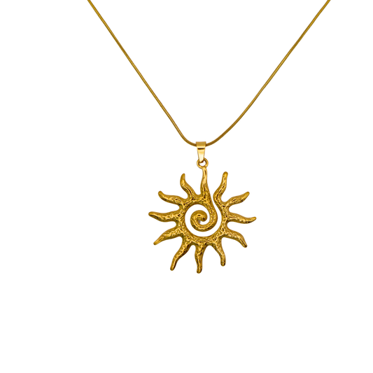 Sunburst Necklace | 18k Gold Plated