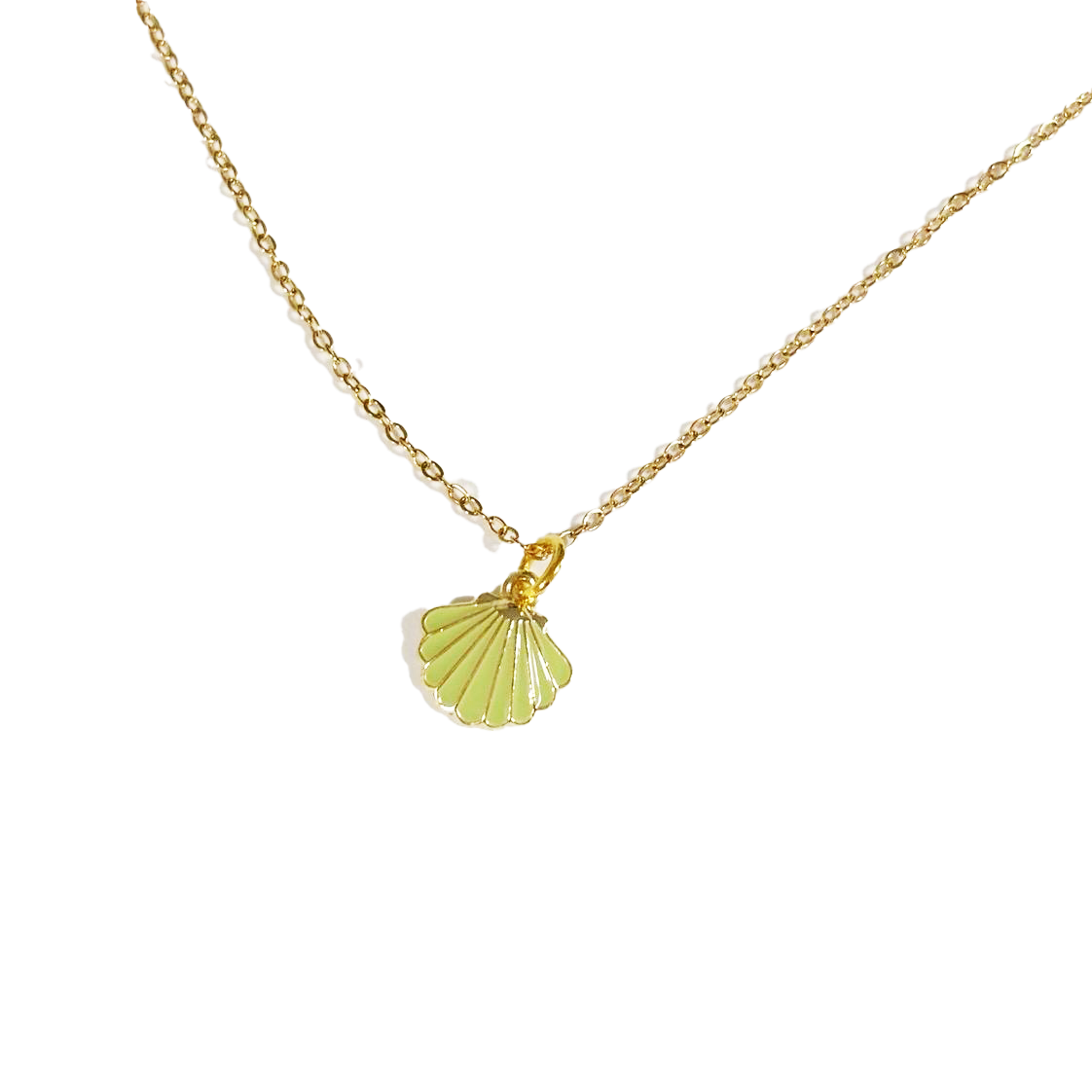 Small Seashell Necklace | 18k gold plated