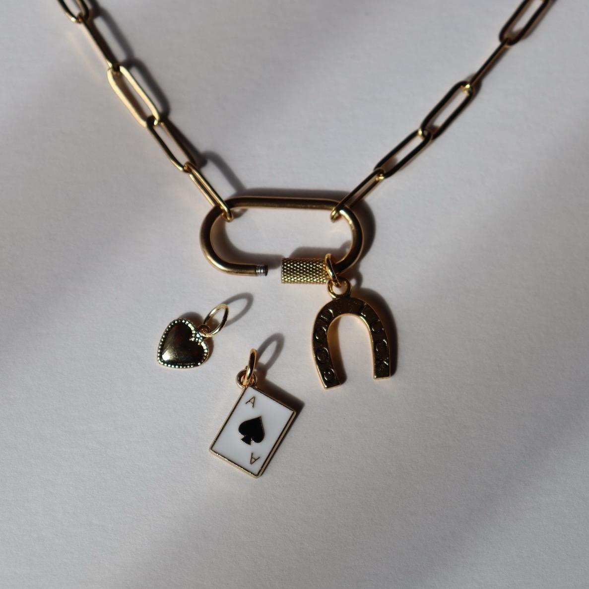 Carabiner Necklace | 18k Gold Plated | Stainless Steel