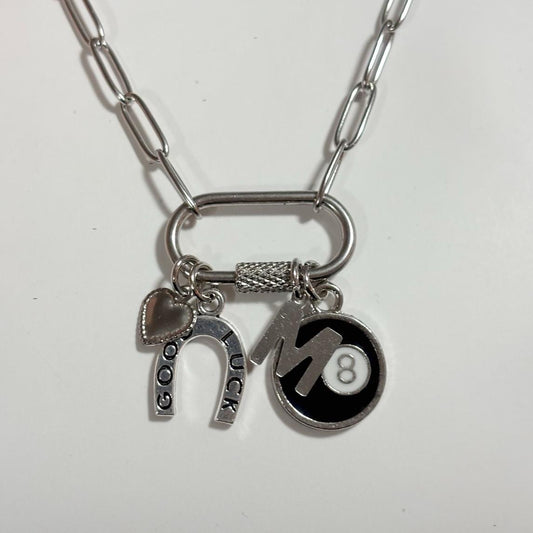 Silver Customizable Charm Necklace