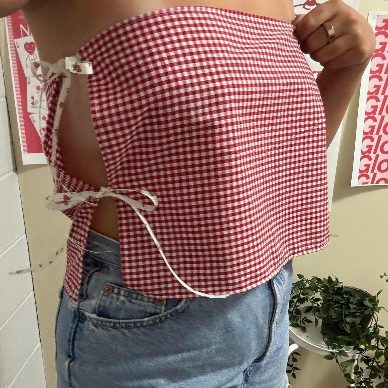 Red Gingham Top