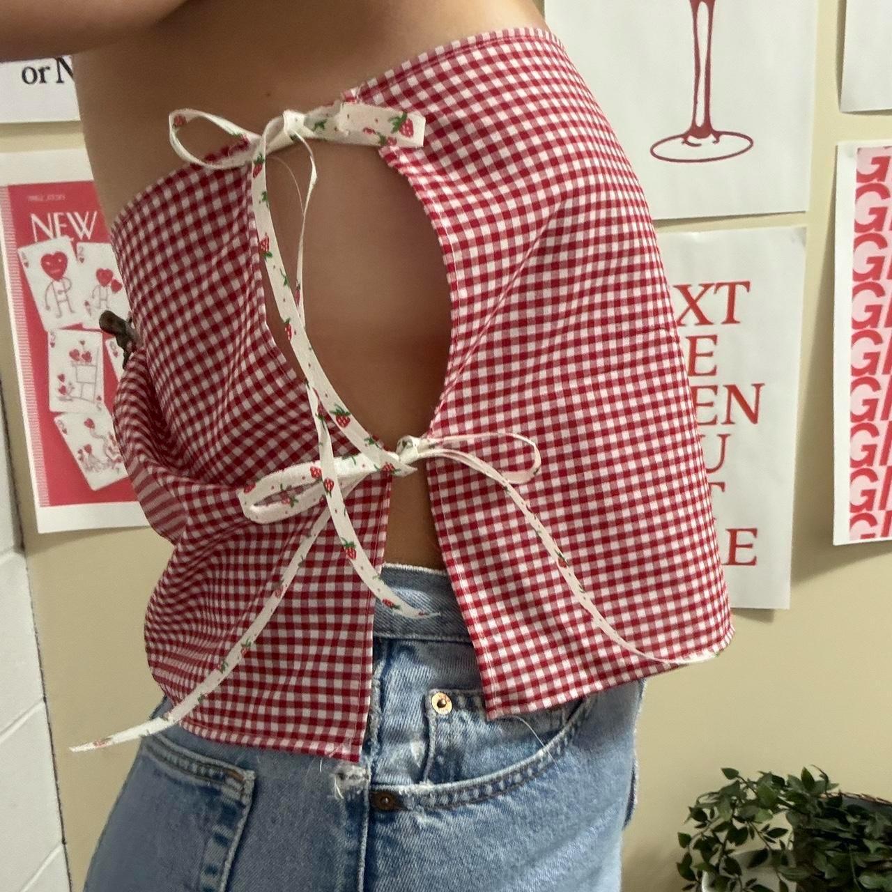 Red Gingham Top