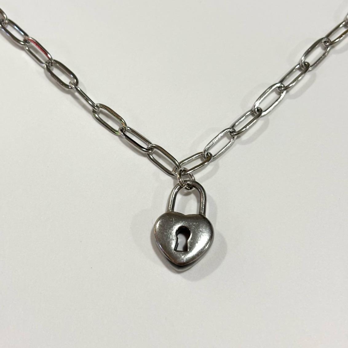 Heart Shaped Lock Necklace