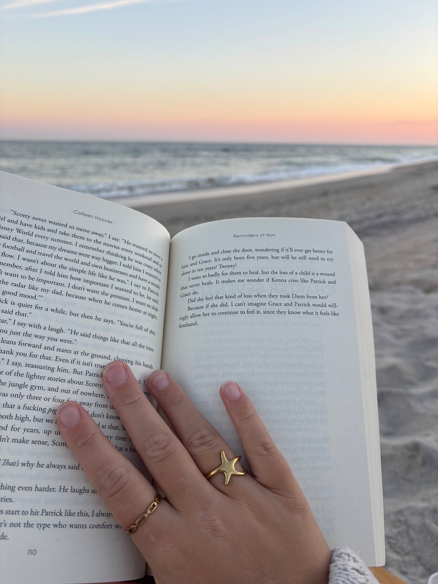 18K Gold Plated/Stainless Steel Starfish Ring