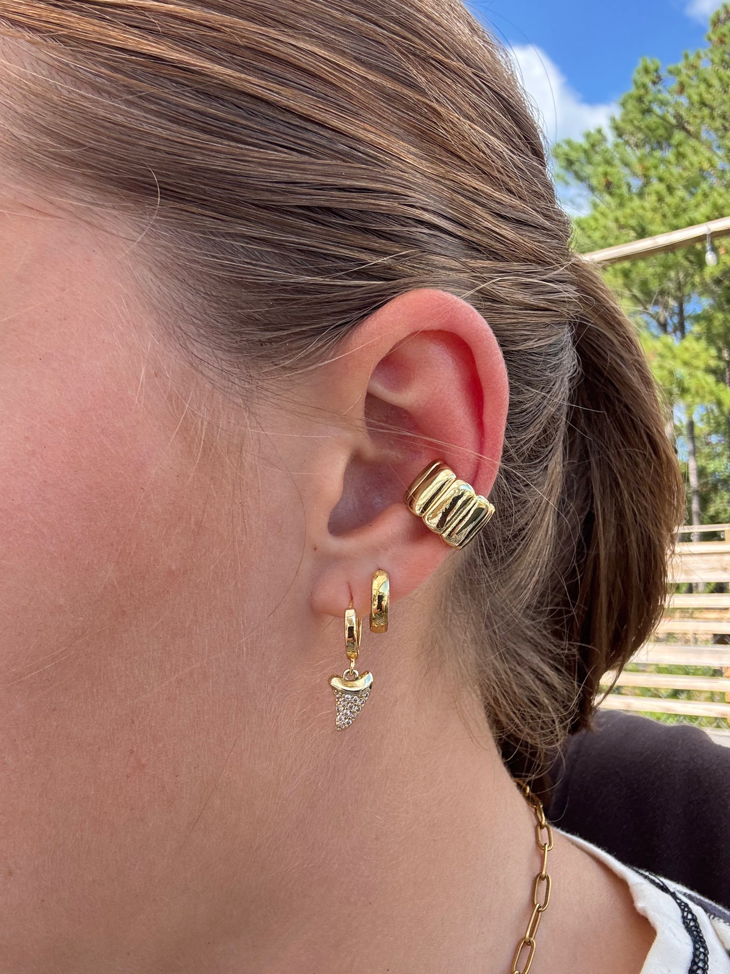 chunky gold ear cuff