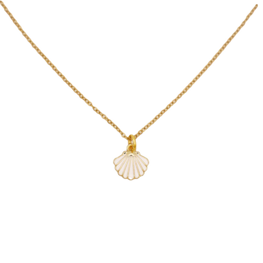 Small Seashell Necklace | 18k gold plated