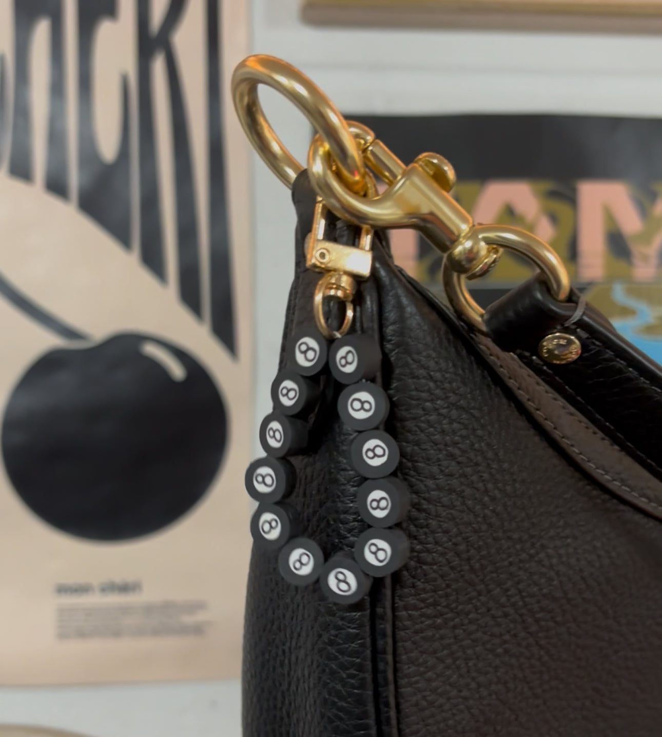 8 Ball Keychain/Bag Charm