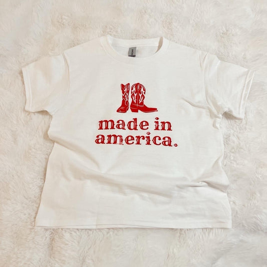 Made In America Cowboy Boot Tshirt