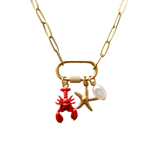 Lobster Charm Necklace