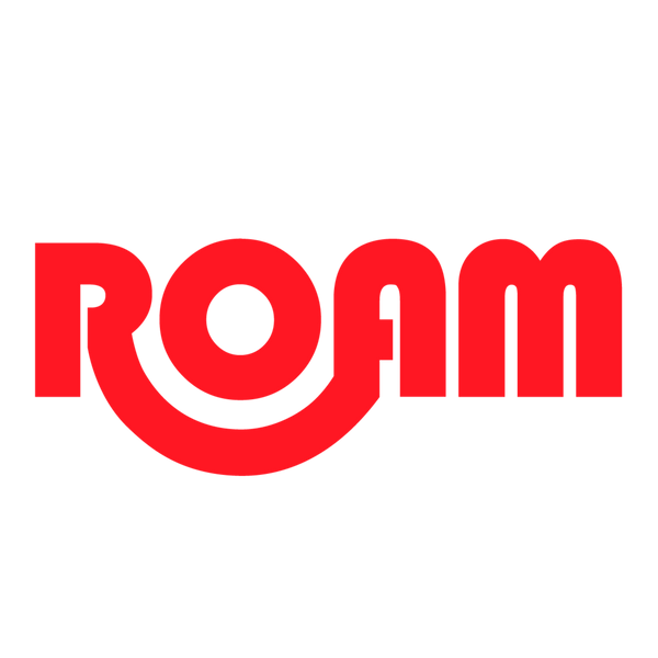 Red 'ROAM' logo on a white background