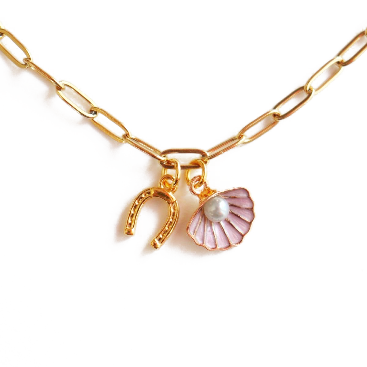 Seashell Horseshoe Necklace