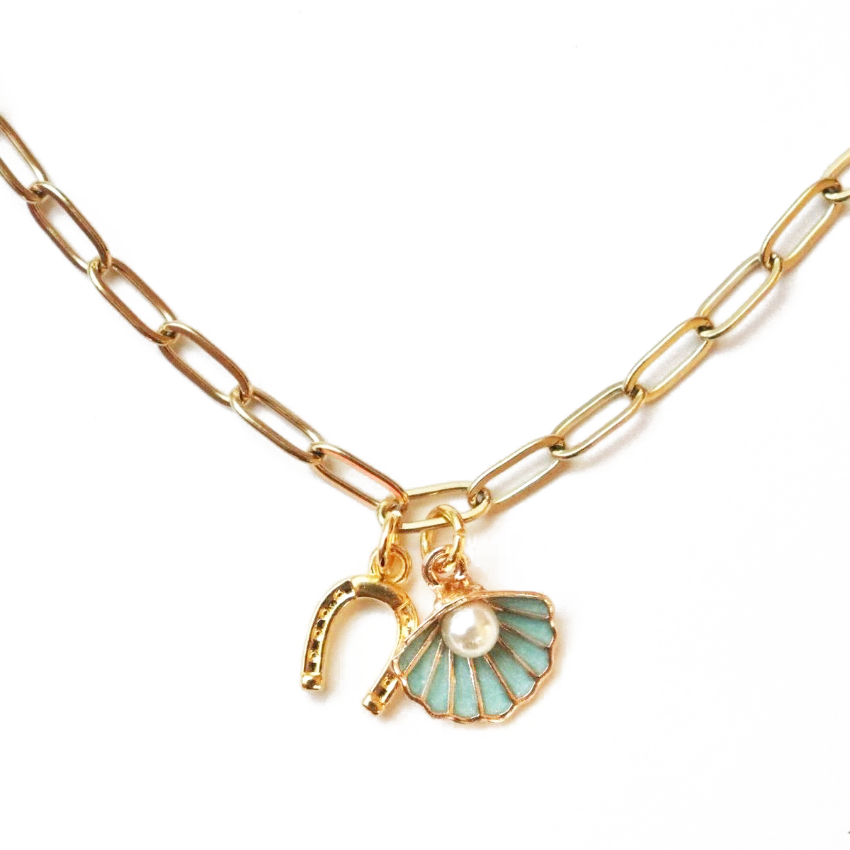 Seashell Horseshoe Necklace