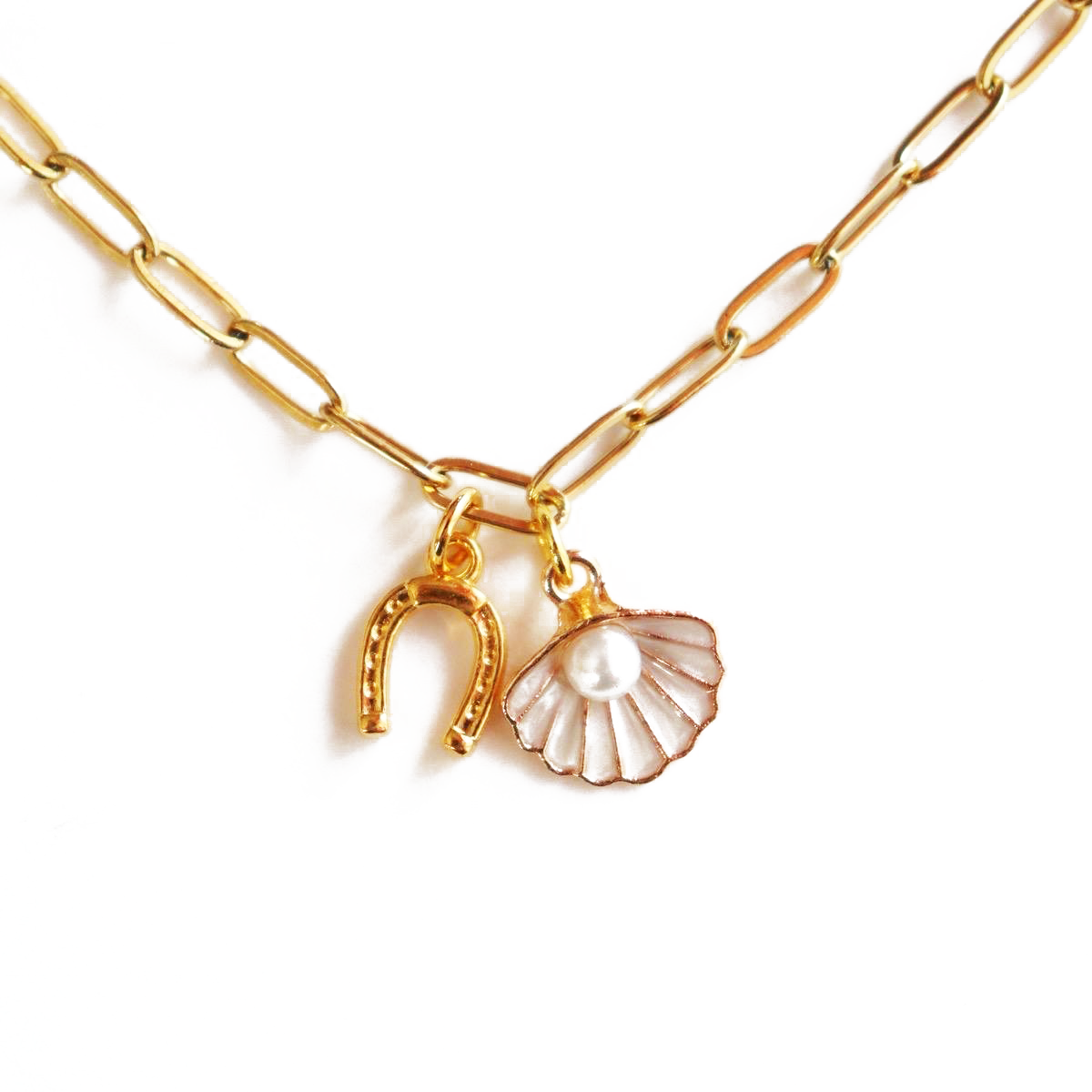 Seashell Horseshoe Necklace